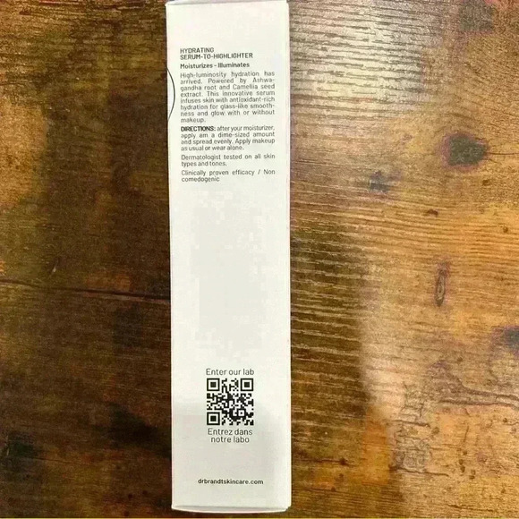NWT Dr Brandt B Lab Hydrating Serum-To-Highlighter Brightening Face Moisturizer - Picture 2 of 6